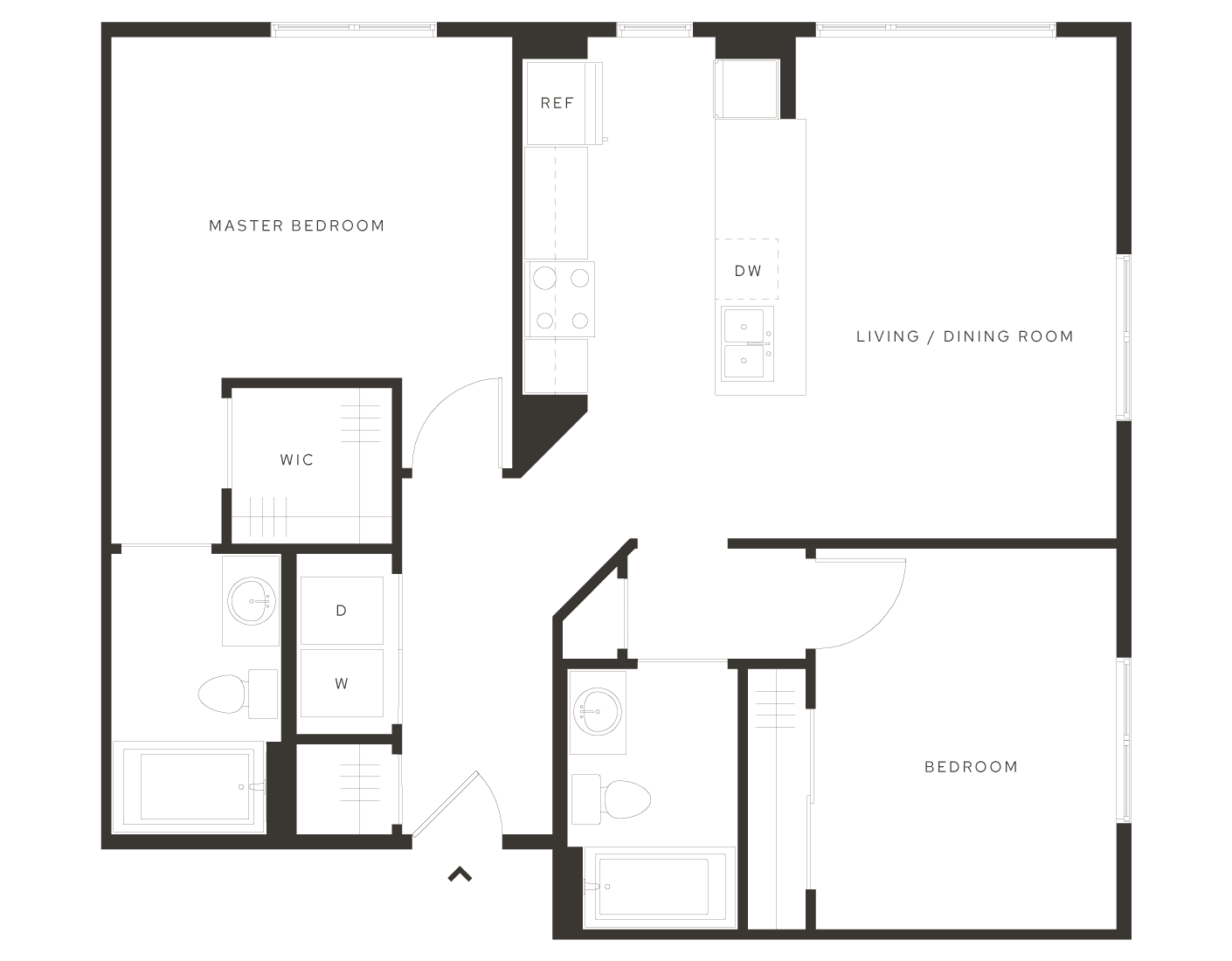 Avia apartment building in Salt Lake City offers 2-bedroom luxury floor plan