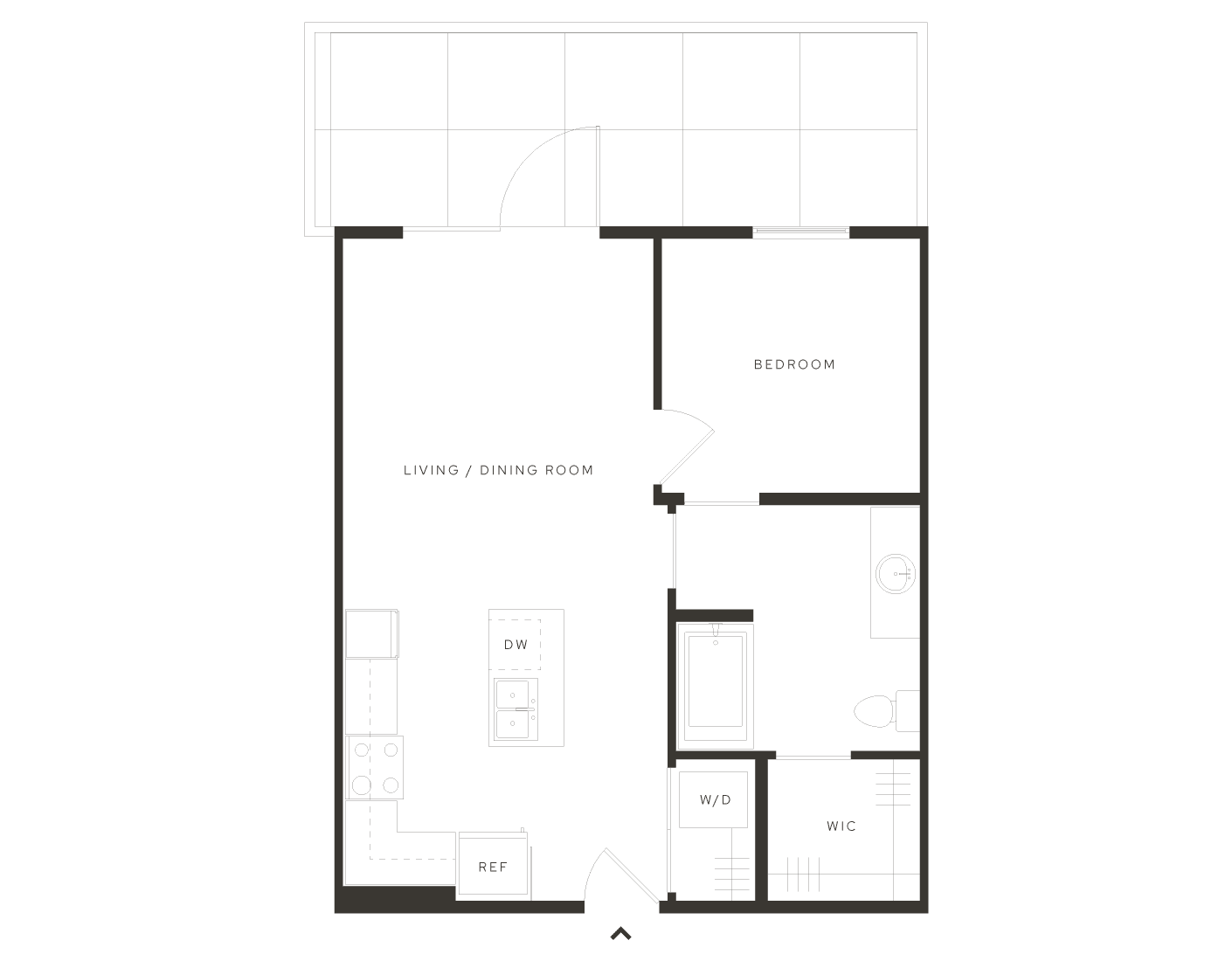 Avia Signature 1 bdrm Plus Floorplan