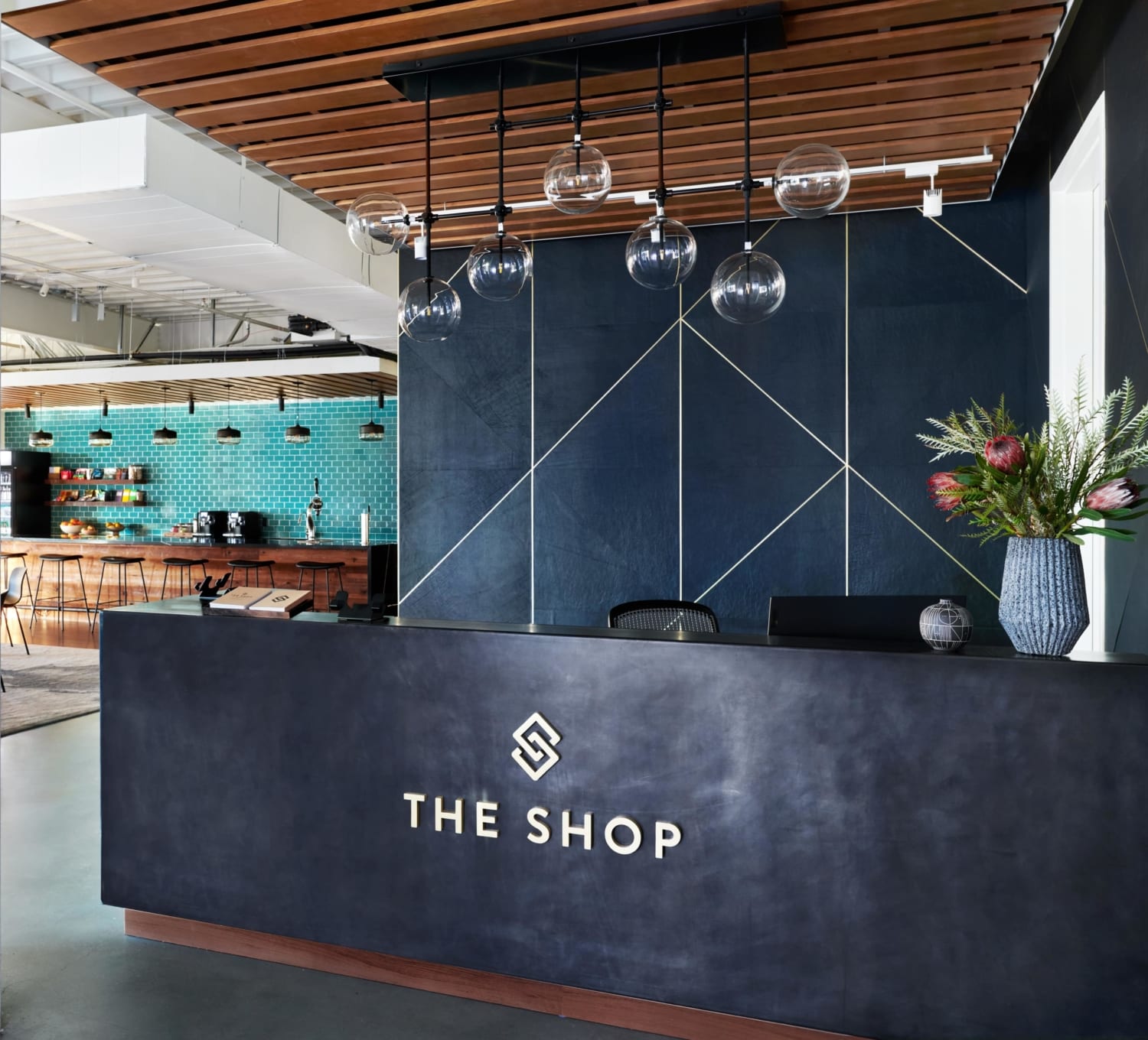 The Shop Coworking hospitality desk